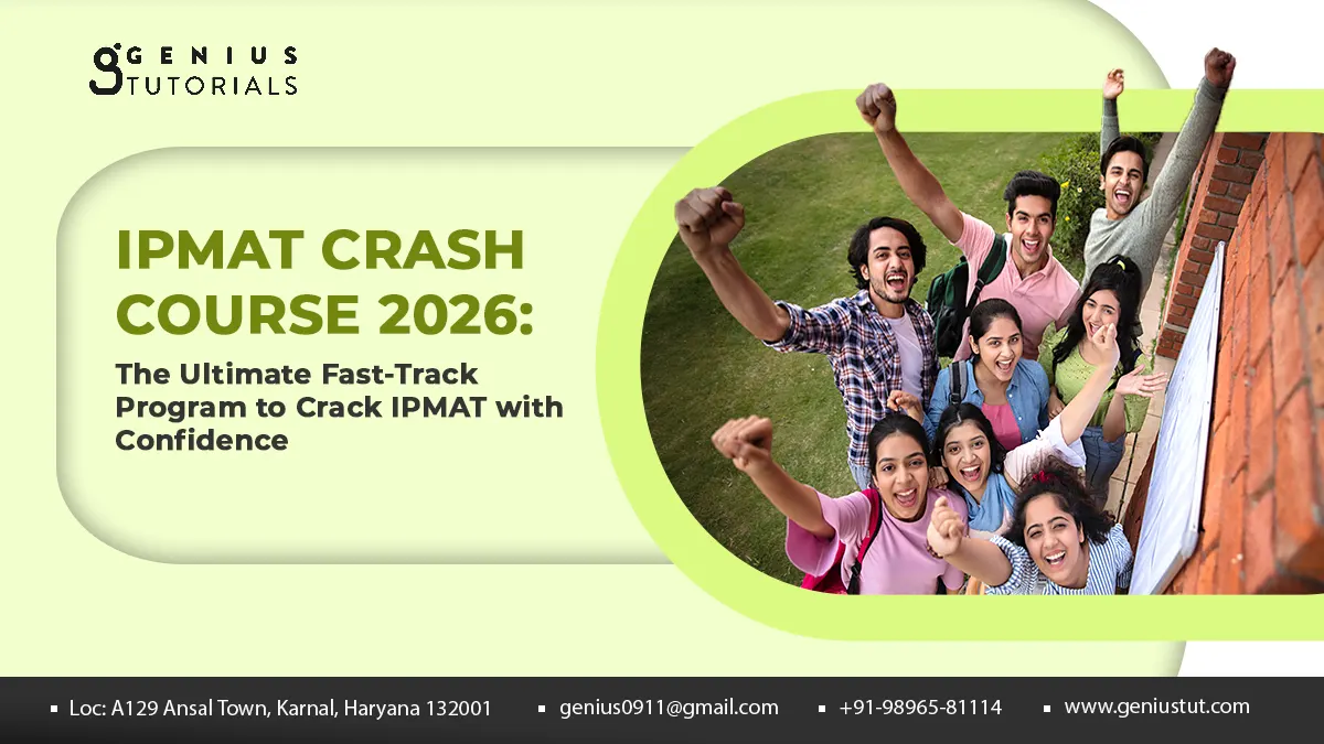 online IPMAT crash course Delhi- Genius Tutorial